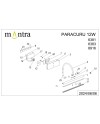 PARACURU * APLIQUE LED 12W 3000K NEGRO